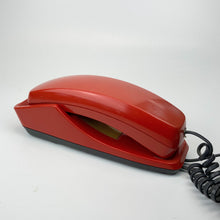 Load image into Gallery viewer, Vintage 1980's Red Retro Phone – Classic Push Button Dial Telephone