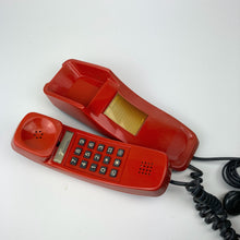 Load image into Gallery viewer, Vintage 1980's Red Retro Phone – Classic Push Button Dial Telephone