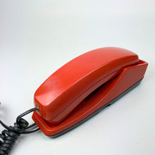 Load image into Gallery viewer, Vintage 1980's Red Retro Phone – Classic Push Button Dial Telephone