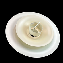 Load image into Gallery viewer, Vintage Lyfa 4109 Pendant Lamp by Erik Balslev, 1970s – Danish Mid-Century Design – Soft Ecru Metal
