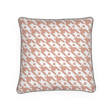 Load image into Gallery viewer, Classic Houndstooth Cushion in Copper
