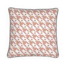 Load image into Gallery viewer, Classic Houndstooth Cushion in Copper
