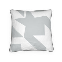 Load image into Gallery viewer, Large Luxury Cushion Houndstooth in Grey
