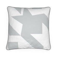 Load image into Gallery viewer, Large Luxury Cushion Houndstooth in Grey
