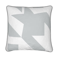 Load image into Gallery viewer, Large Luxury Cushion Houndstooth in Grey
